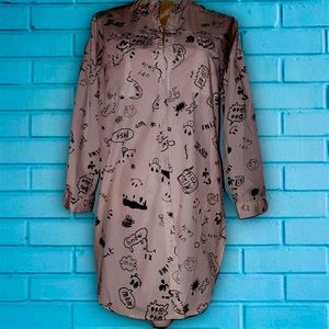 Long button up dress shirt